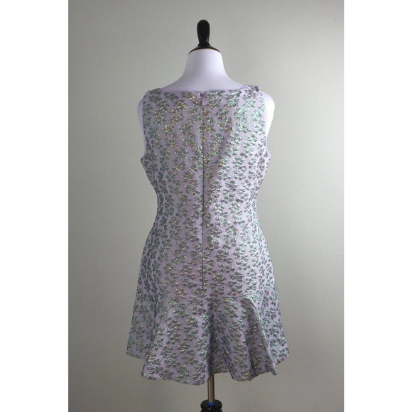 BCBGMaxAzria Floral Mini Dress in Gray and Green - Picture 4 of 6
